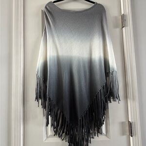 Elan Two-Toned Gray Knit Shaw